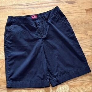 Merona, black stretch, size 4 Bermuda shorts